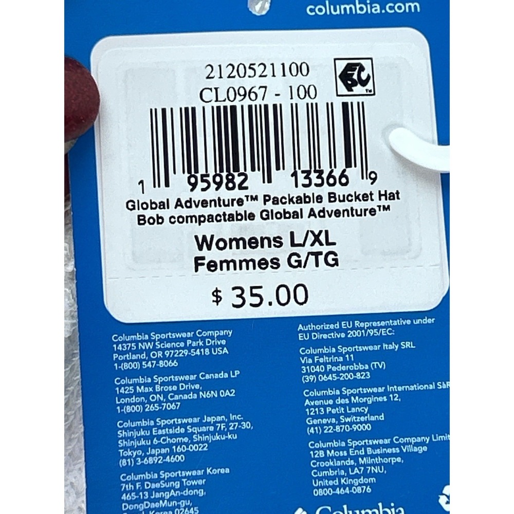 Columbia Women's Global Adventure™ Packable Bucket Hat Size Lg/XL - Picture 9 of 9